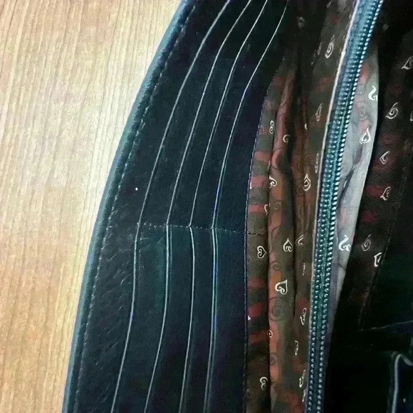 Vintage Brighton Croco Embossed Wallet Organizer Large Brighton Clutch Purse - Picture 14 of 15